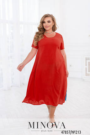 Стильна жіноча сукня, тканина "Штапель" 50, 52 розмір 50, фото 2