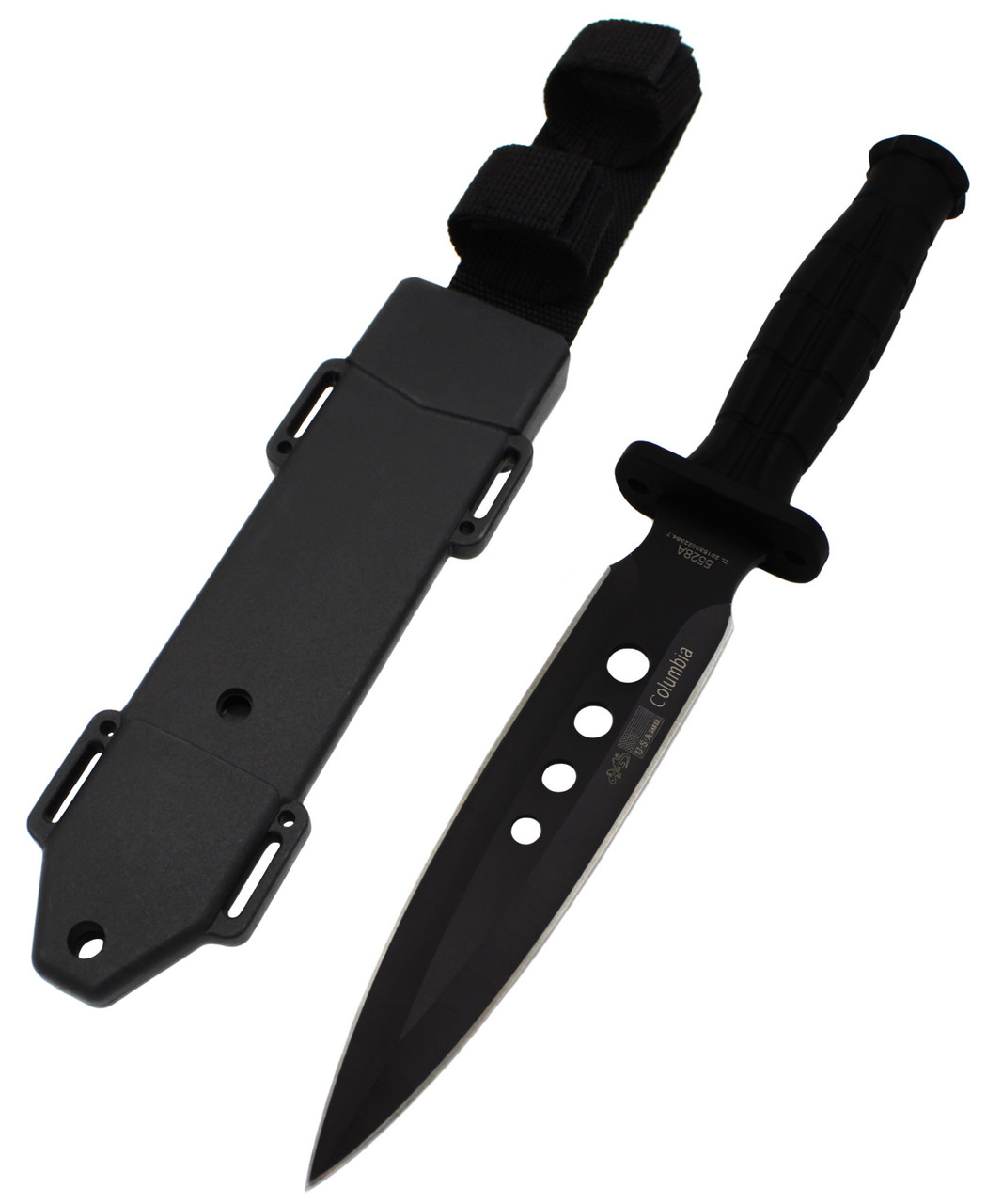 Тактичний мисливський ніж Columbia / BGOK 5528A із Чохлом 30см Black (7_00112)