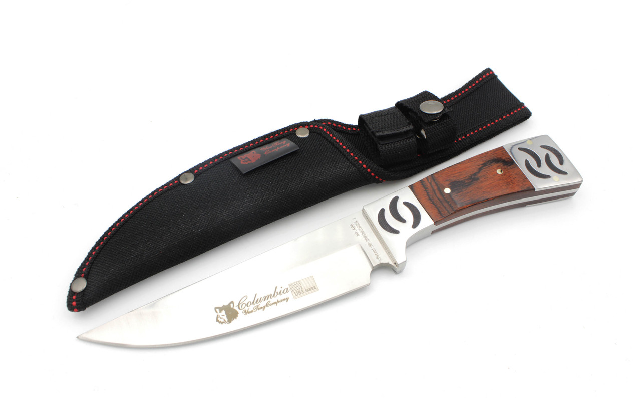 Мисливський ніж Columbia A06 із Чохлом 28см Brown (7_00152)