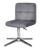 Крісло Arno Modern Base оксамит, на хромованій хрестовині на стопах, фото 7