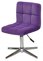 Крісло Arno Modern Base оксамит, на хромованій хрестовині на стопах, фото 8