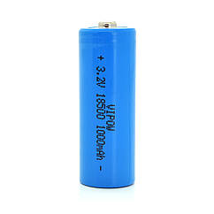 DR Литий-железо-фосфатный аккумулятор 18500 Lifepo4 Vipow IFR18500 TipTop, 1000mAh, 3.2V, Blue Q50/500