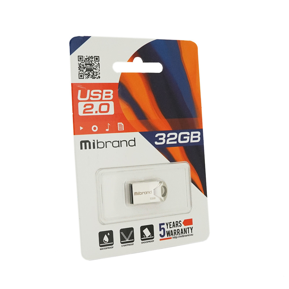 DR Флешнакопичувач Mibrand Hawk, USB 2.0, 32 GB, Metal Design, Blister