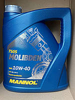 Моторне масло Mannol Molibden 10w40 SN/CH-4 напівсинтетика 4л маннол 10в40 з молібденом