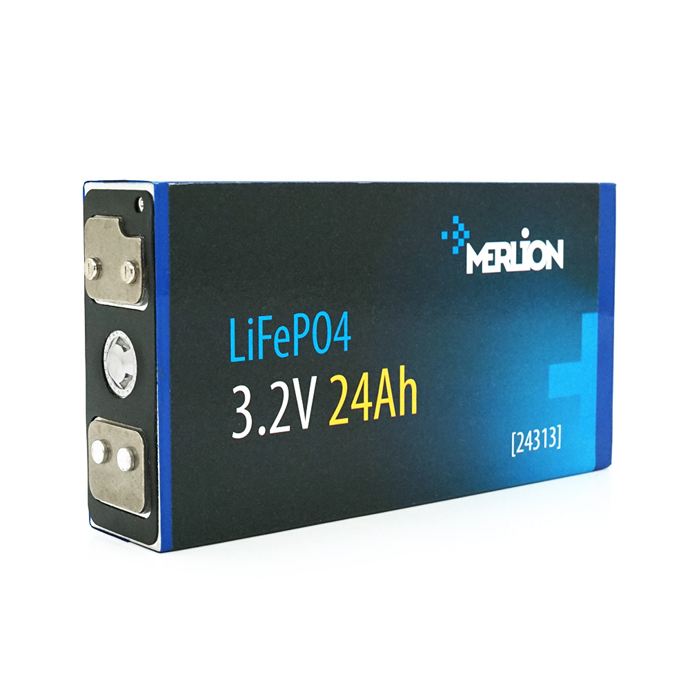 DR Комірка Merlion 3.2V 24AH для збирання LiFePo4 акумуляторів, (70х27х134) мм, Q18