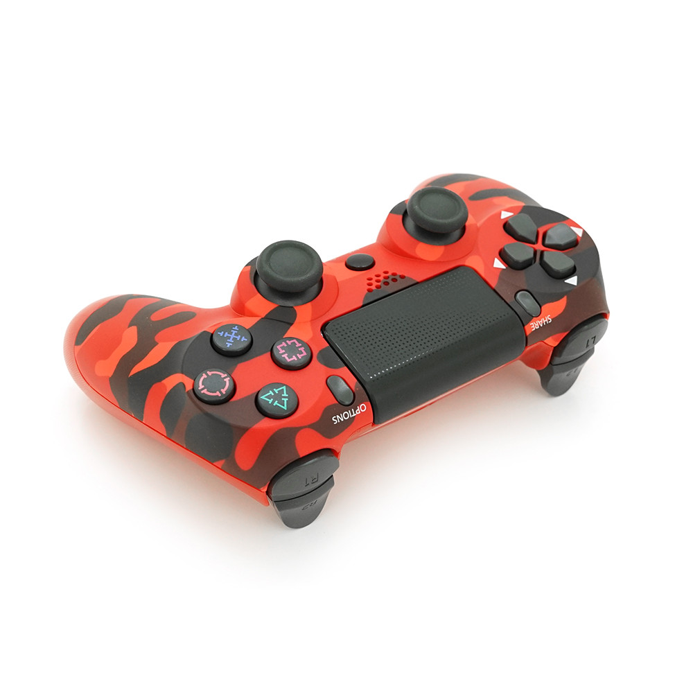 DR Геймпад бездротовий Voltronic для PS4 Wireless DOUBLE Vibration 4 (Red/Haki), 3.7V, 500mAh, Blister