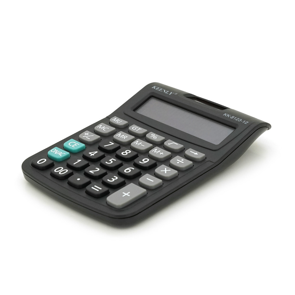 DR Калькулятор офісний KEENLY KK-8123-12, 29 кнопок, розміри 140*110*30 мм, Black, BOX