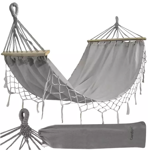 Садовий гамак 200x100 см, Підвісний гамак, Комфортабельний гамак, фото 1