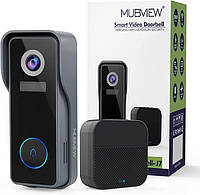 Беспроводная камера дверного звонка MUBVIEW с звуковым сигналом 2K HD, Wi-Fi*