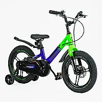 Велосипед 16" дюймів 2-х колісний Corso Sky магнієва рама, литі диски, дискові гальма, зібраний на 75%