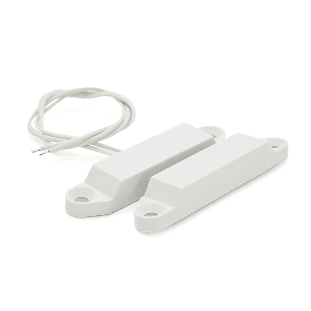 DR Магнітоконтактний Датчик накладний ЕСМК-4 пластик, 58х12x11мм білий ціна за 1 шт.