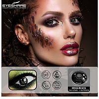 Корейские контактные линзы без диоптрий,Линзы для косплея HD46-BLACK Декоративные линзы для глаз