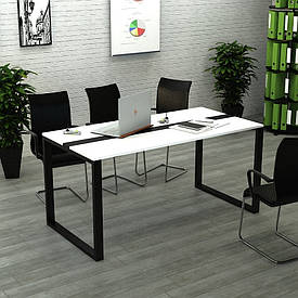 Конференц стіл "Розмова" Білий (1600x800x765) Білий Гамма стиль