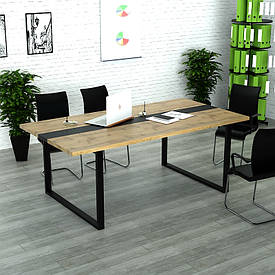 Конференц стіл для переговорів КСЛГ-1/36 (2100x1100x765) Дуб Аппалачі Гамма стиль