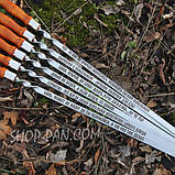 Шампури з дерев'яними ручками та гравіюванням 6 шт (різний напис на всіх шампурах), фото 3