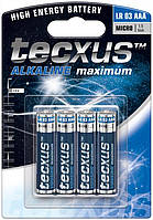 Батарейка Tecxus AAA 1200mAh x4шт Alkaline LongLi(75.02.3631) XN, код: 7454954