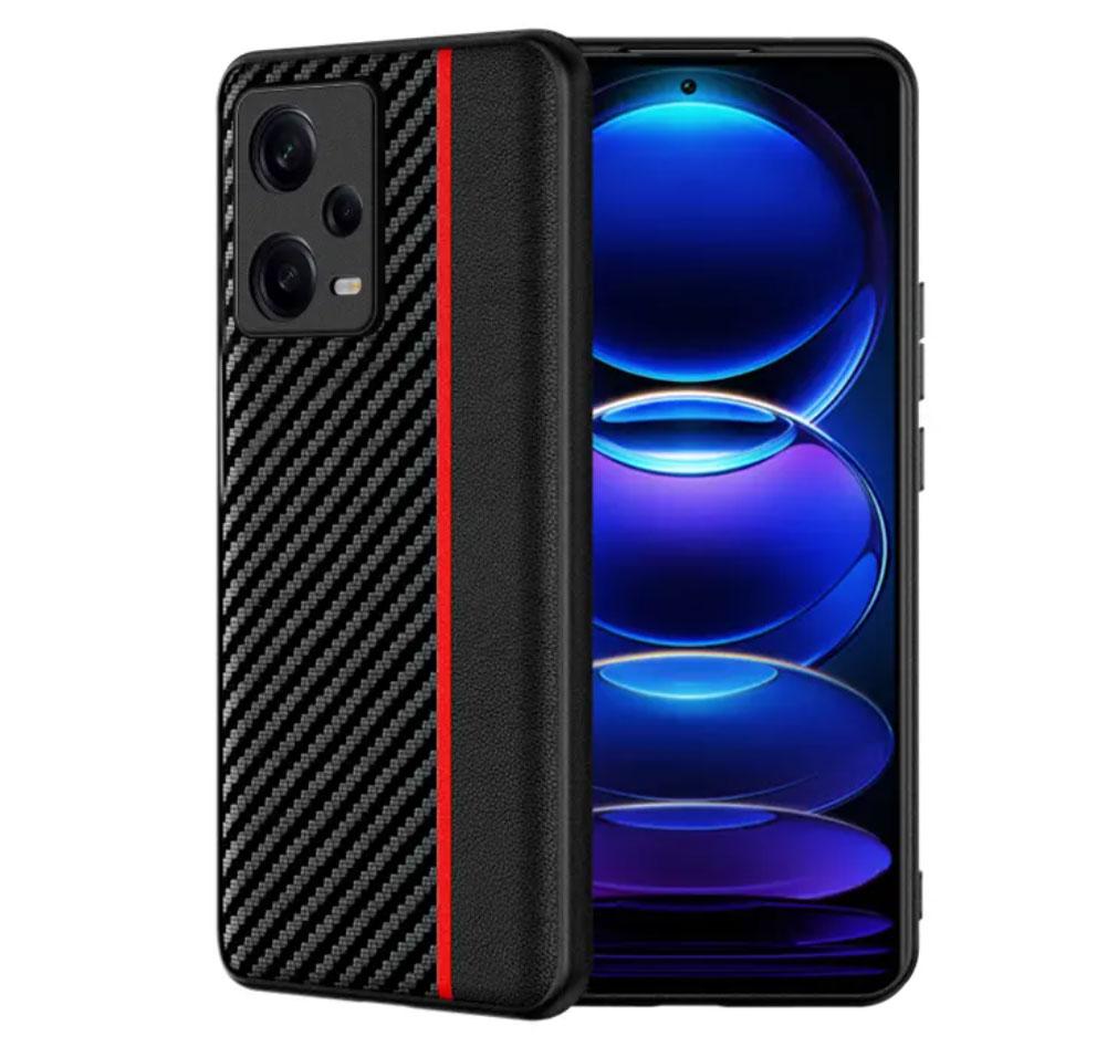Чохол накладка Primolux CFC для Xiaomi Redmi Note 12 Pro 5G - Black&Red, фото 1