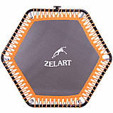 Фітнес-батут із ручкою шестикутний 127 см Zelart TX-B6919-50, фото 4