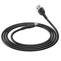 КАБЕЛЬ BOROFONE BX51 USB TO IP 2.4A,1M, PVC, PVC CONNECTORS, BLACK