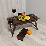 Столик-піднос для сніданків, Столик для ТВ, Столик для ПК, Столик для ноутбука, фото 3