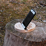 Дерев'яна підставка для телефону, фото 5