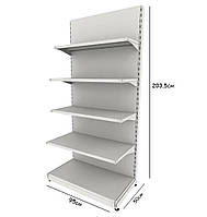 Стеллаж TP-5 (2035х950) Торговый пристенный (односторонний)