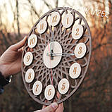 Настінний годинник із гравіюванням, Годинник 01, фото 2