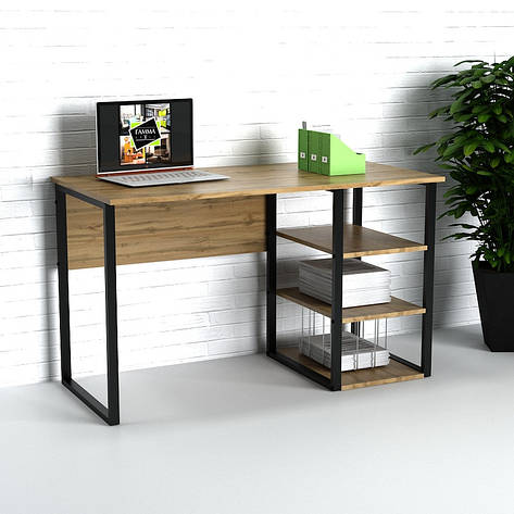 Офісний стіл лофт СПЛГ-8-1 (600x1200x750) Дуб Аппалачі Гамма стиль, фото 2