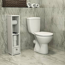 Тумба для ванної кімнати, туалету "Мусон" (230x275x740) Білий Гамма стиль