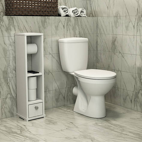Тумба для ванної кімнати, туалету "Мусон" (230x275x740) Білий Гамма стиль, фото 2