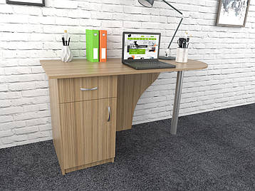 Офісний стіл С-18 (600x1200x750) Дуб Сонома Гамма стиль, фото 2