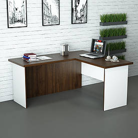 Офісний стіл СД-У1-1 (1400x1400x750) Білий/Дуб Венге Гамма стиль