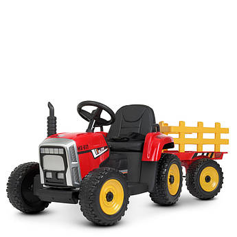 Дитячий електромобіль Трактор Bambi Racer M 4479EBLR 2 мотори 35 W, 1 акумулятор 12V7AH, сидіння шкіра