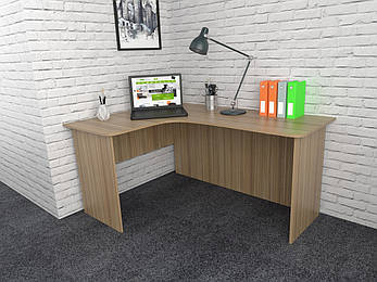Офісний стіл СК-1 (1400x1400x750) Дуб Сонома Гамма стиль, фото 2