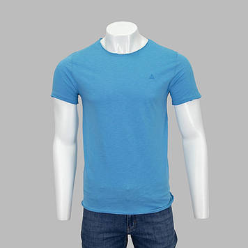 Футболка чоловіча Mons R-1007 БЛАКИТНА 100% бавовна L(Р)