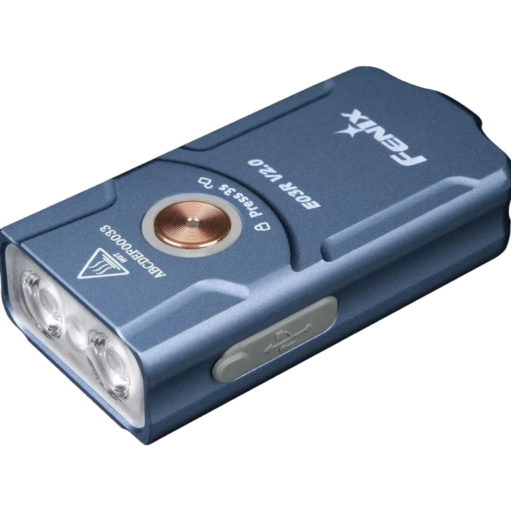 Ліхтар наключний синій Fenix E03R V2.0
