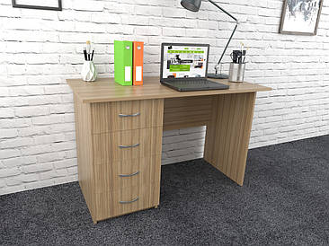 Офісний стіл С-2 (600x1400x750) Дуб Сонома Гамма стиль