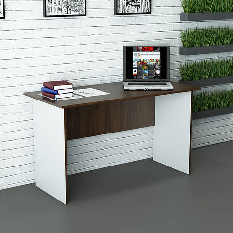 Офісний стіл СД-П1 (600x1200x750) Білий/Дуб Венге Гамма стиль, фото 2