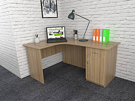 Офісний стіл СК-5 (1400x1200x750) Дуб Сонома Гамма стиль, фото 3