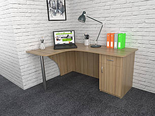 Офісний стіл СК-8 (1400x1600x750) Дуб Сонома Гамма стиль, фото 2