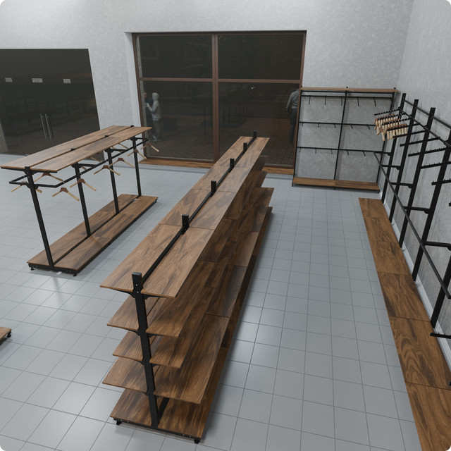 Візуалізація установки обладнання для магазину Візуалізація установки обладнання для магазину