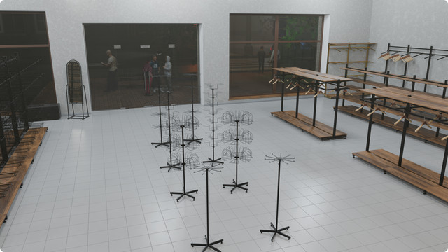 Візуалізація установки обладнання для магазину Візуалізація установки обладнання для магазину