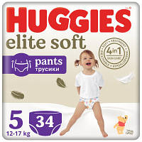 Подгузники Huggies Elite Soft 5 12-17кг Mega 34 шт 5029053549354 YTR