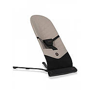 Дитячий шезлонг гойдалка Cavoe Bebe Taupe латте 2 положення спинки 9 мелодій вібрація, фото 3