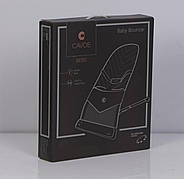 Дитячий шезлонг гойдалка Cavoe Bebe Taupe латте 2 положення спинки 9 мелодій вібрація, фото 5