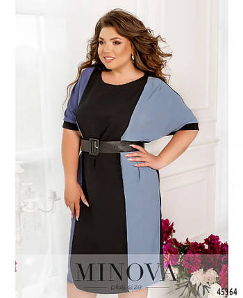 Стильна жіноча сукня, тканина "Жатка" 48, 50, 52 розмір 48, фото 2