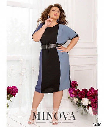 Стильна жіноча сукня, тканина "Жатка" 48, 50, 52 розмір 48, фото 1