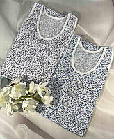 Майка - сорочка жіноча подовжена 2хл- 54/56 Виготовлена з натуральної бавовняної тканини