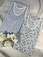 Майка - сорочка жіноча подовжена з 48 по 54 Виготовлена з натуральної бавовняної тканини