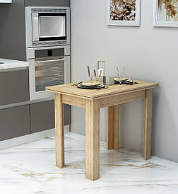 Кухонний стіл "СНІДАНОК" Дуб Сонома (900x600x750) Дуб Сонома Гамма стиль